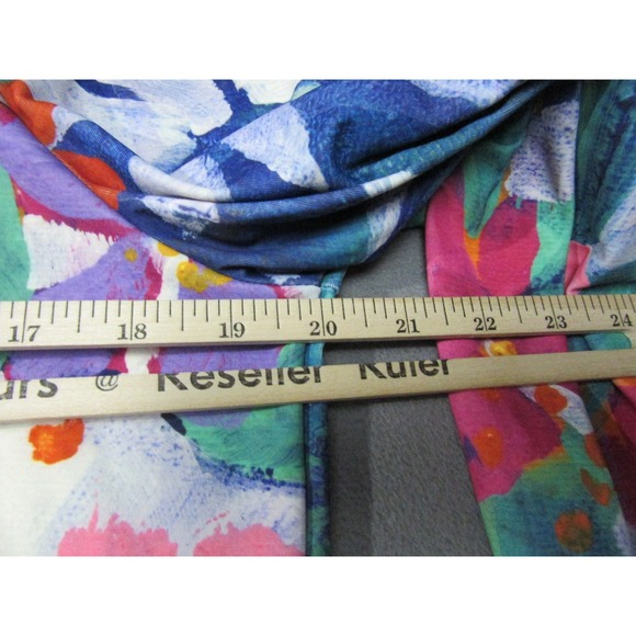 Claire Desjardins Jacket Women Small Multicolor Growing Floral Art Print Stretch - Picture 11 of 13